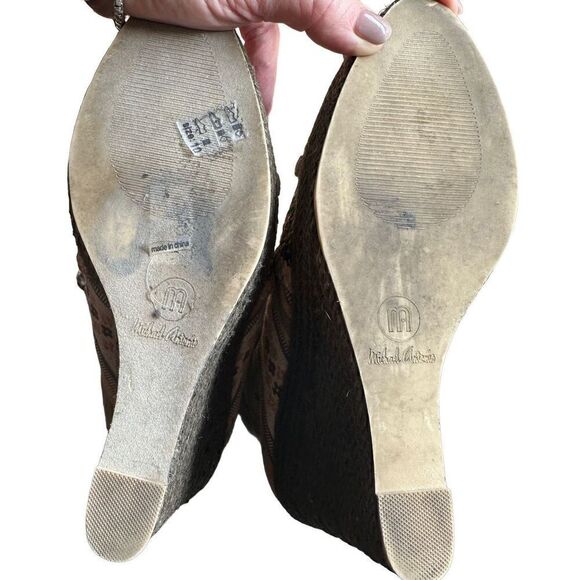 Michael Antonio multicolor tapestry wedge boot size 9.5 - Picture 12 of 15